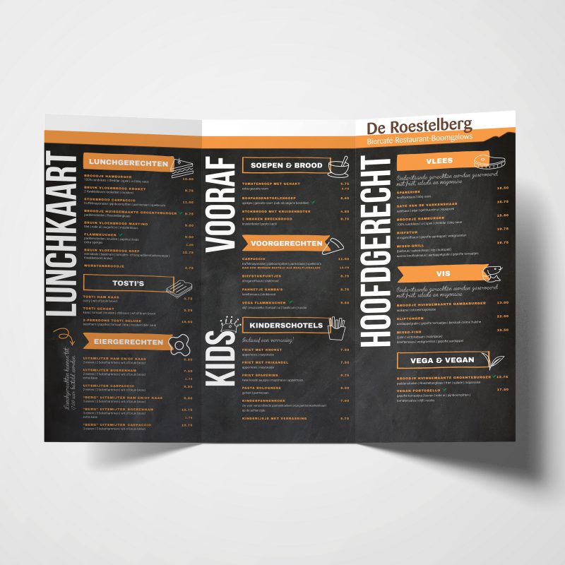 2021 • menukaart de roestelberg (in opdracht van vugts reclame)