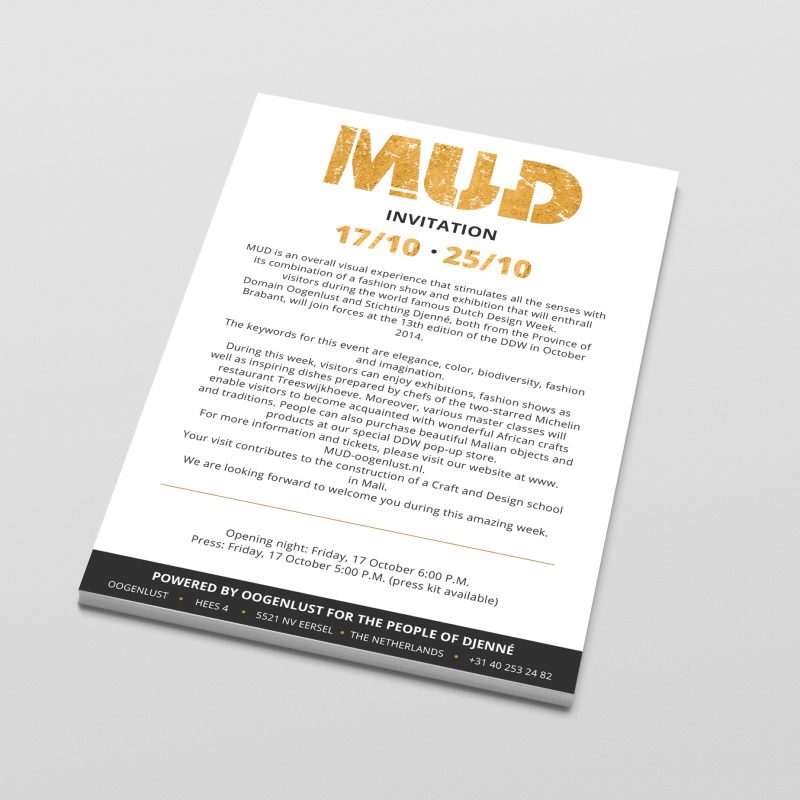 2014 • uitnodiging evenement MUD